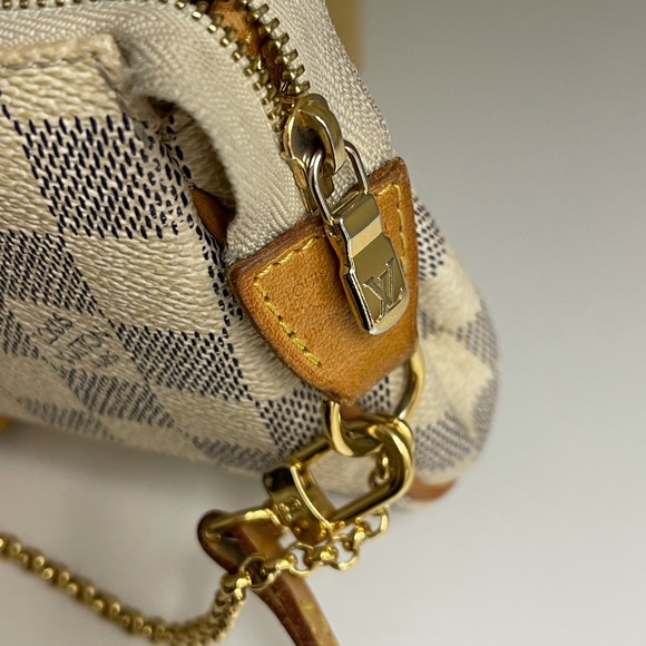 LOUIS VUITTON Damier Azur Eva Pochette Crossbody - Picture 8 of 16